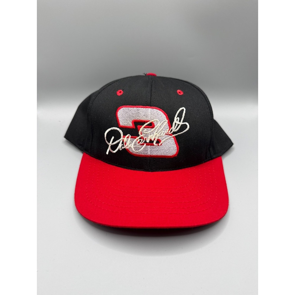 Vintage Dale Earnhardt Sr #3 Snapback Hat Black Red NASCAR Racing Cap - Picture 5 of 8